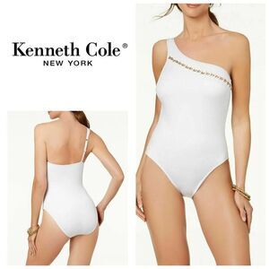 New. Kenneth Cole white swimsuit. Retails $149.